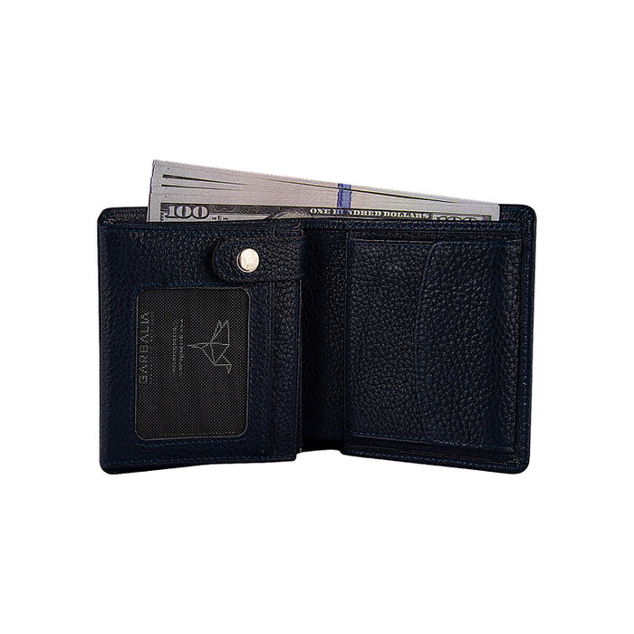 Zoozie Bags Canada Cartera para hombre Azul oscuro de cuero auténtico